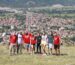 Group of volunteers on on the hill